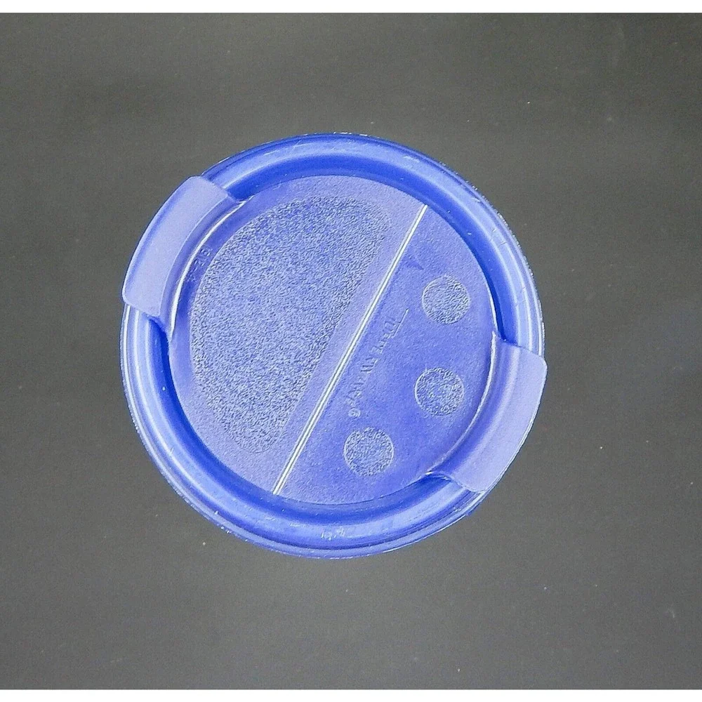 Tupperware Modular Mates Round 1641-2 Blue Shaker And Pour Keeper Lid 1913-4